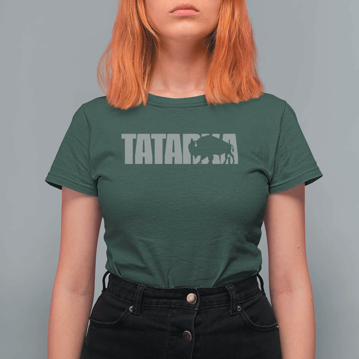 Vintage Tatanka Bison T Shirt For Women Native American Buffalo Graphic