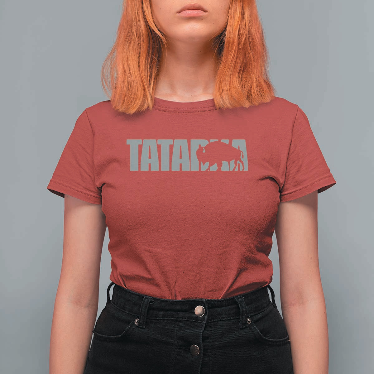 Vintage Tatanka Bison T Shirt For Women Native American Buffalo Graphic