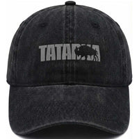 Vintage Tatanka Bison Washed Cotton Baseball Cap Native American Buffalo Graphic