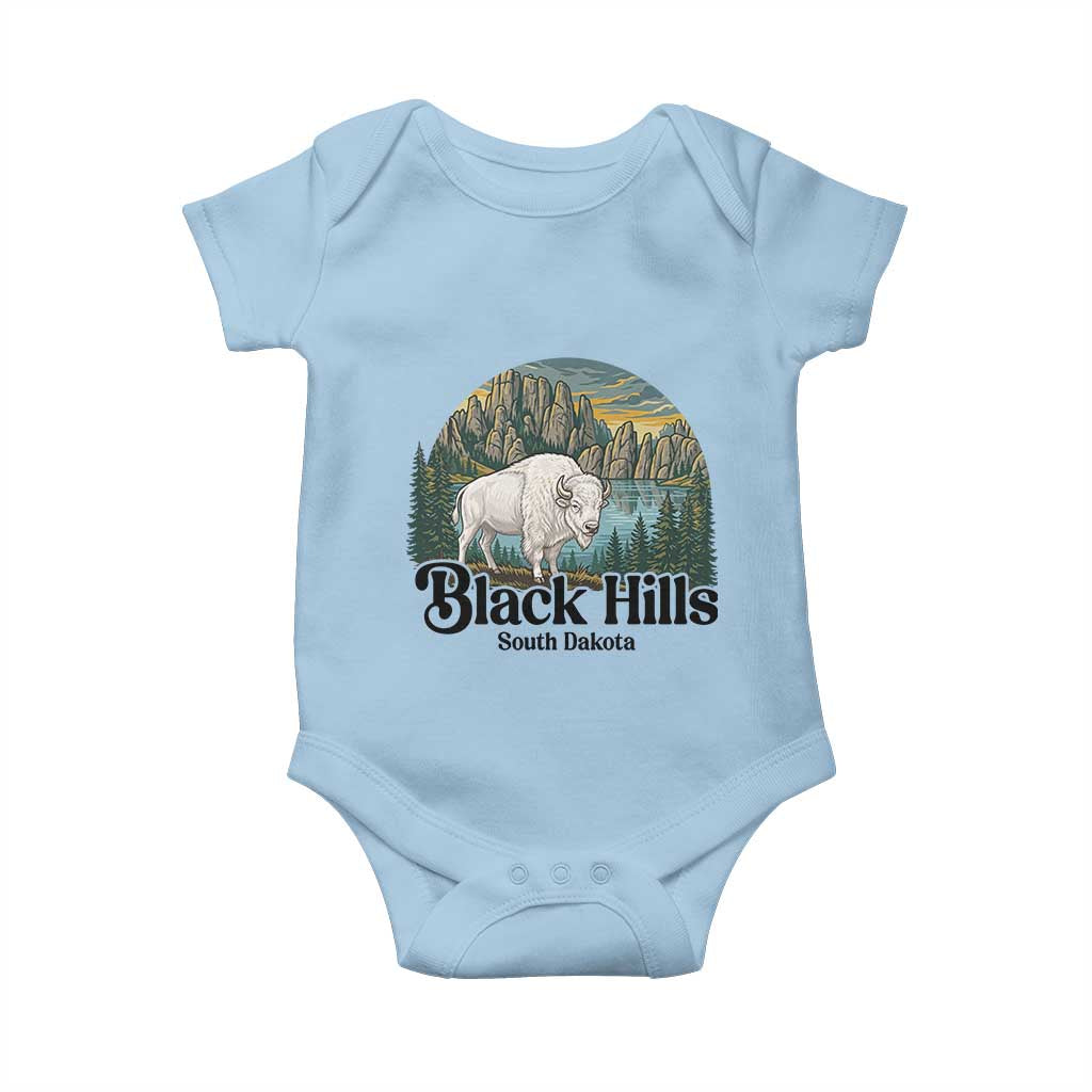Black Hills South Dakota White Buffalo Baby Onesie State Pride Gift