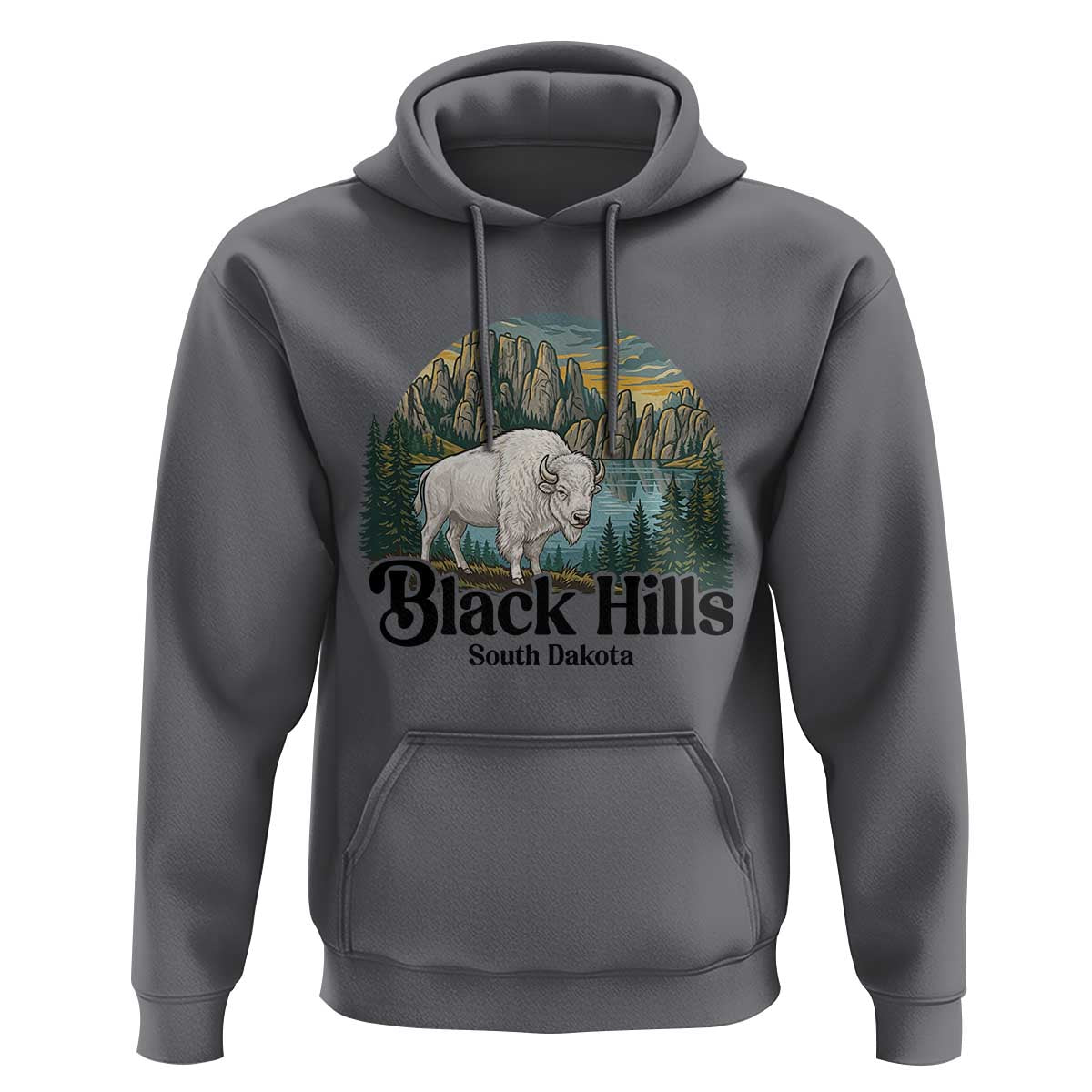 Black Hills South Dakota White Buffalo Hoodie State Pride Gift
