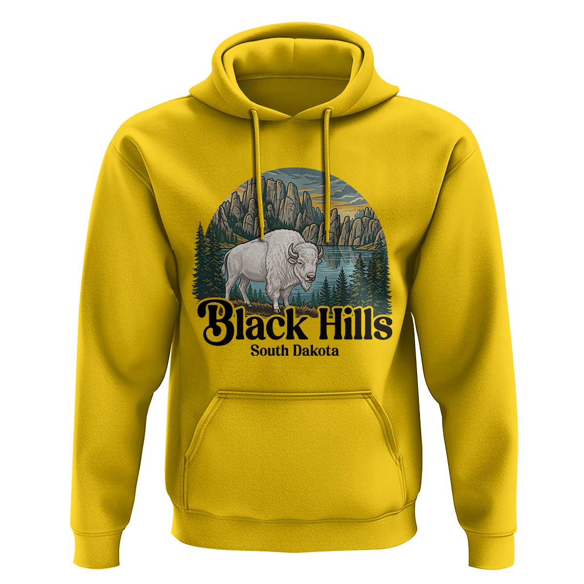 Black Hills South Dakota White Buffalo Hoodie State Pride Gift