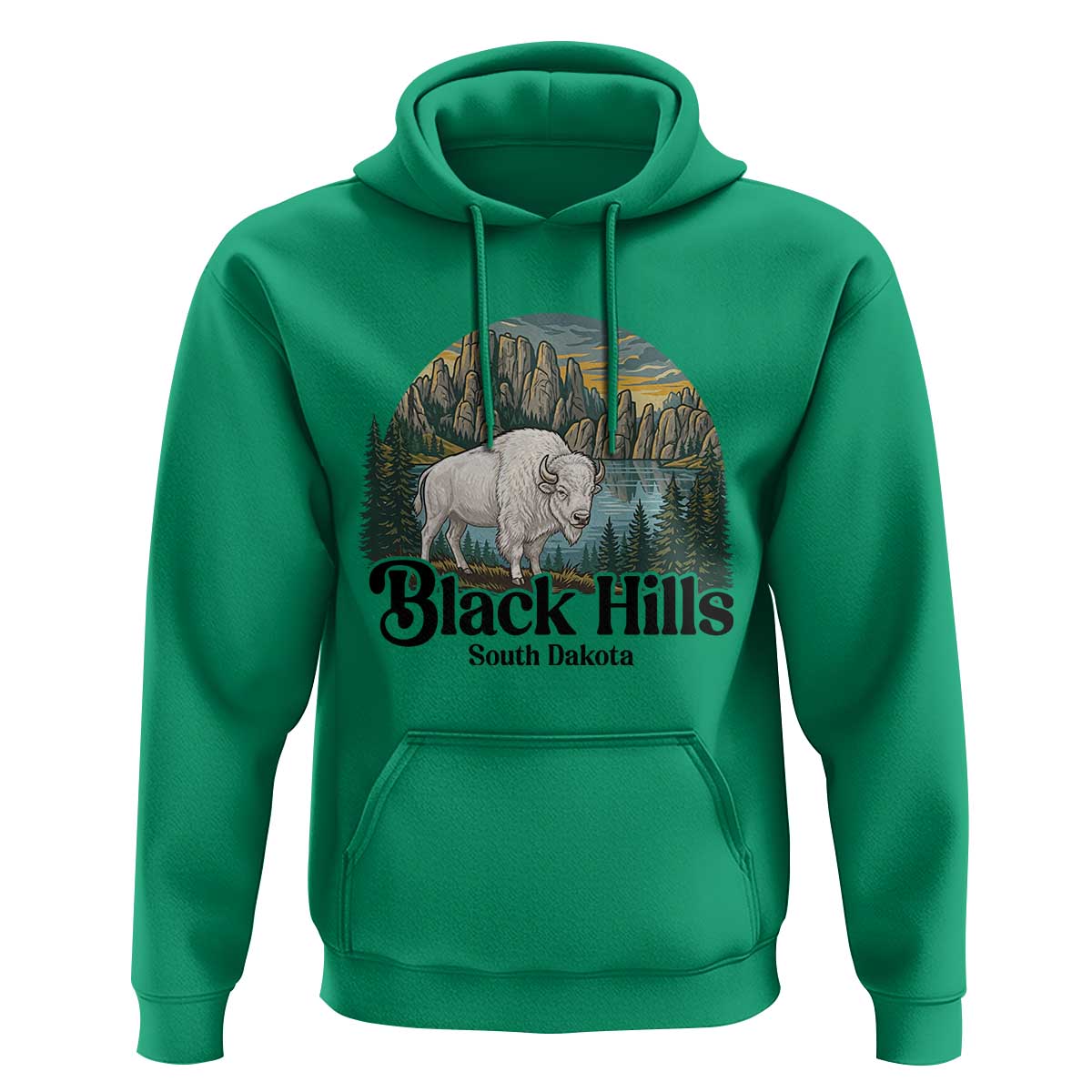 Black Hills South Dakota White Buffalo Hoodie State Pride Gift