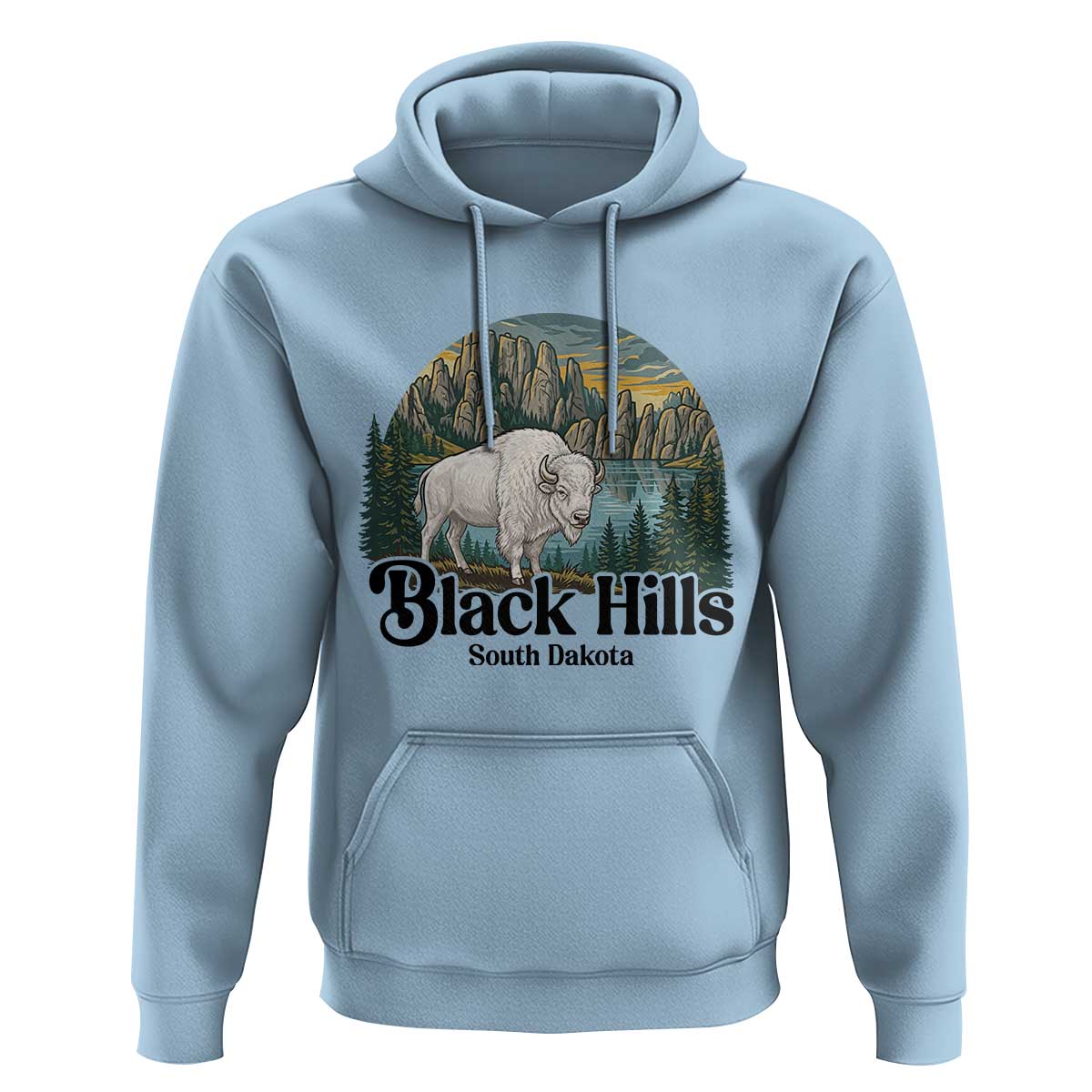 Black Hills South Dakota White Buffalo Hoodie State Pride Gift