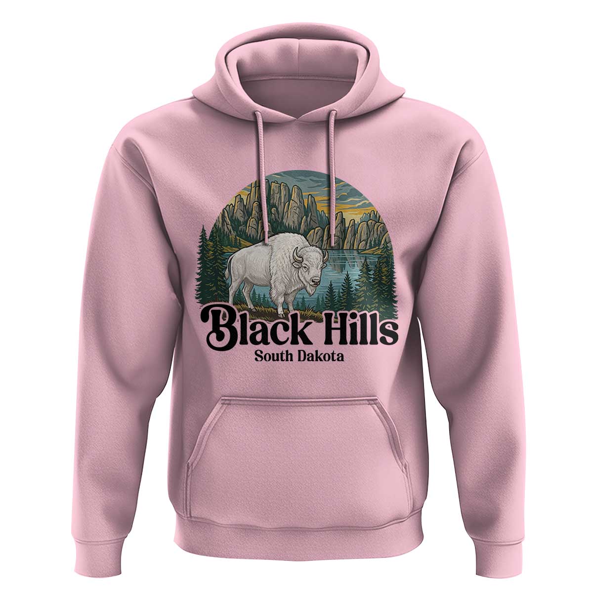 Black Hills South Dakota White Buffalo Hoodie State Pride Gift