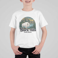 Black Hills South Dakota White Buffalo T Shirt For Kid State Pride Gift