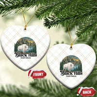 Black Hills South Dakota White Buffalo Ceramic Ornament State Pride Gift