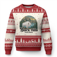 Black Hills South Dakota White Buffalo Ugly Christmas Sweater State Pride Gift