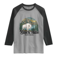 Black Hills South Dakota White Buffalo Raglan Shirt State Pride Gift