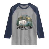 Black Hills South Dakota White Buffalo Raglan Shirt State Pride Gift