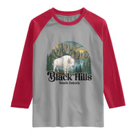 Black Hills South Dakota White Buffalo Raglan Shirt State Pride Gift