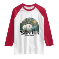 Black Hills South Dakota White Buffalo Raglan Shirt State Pride Gift