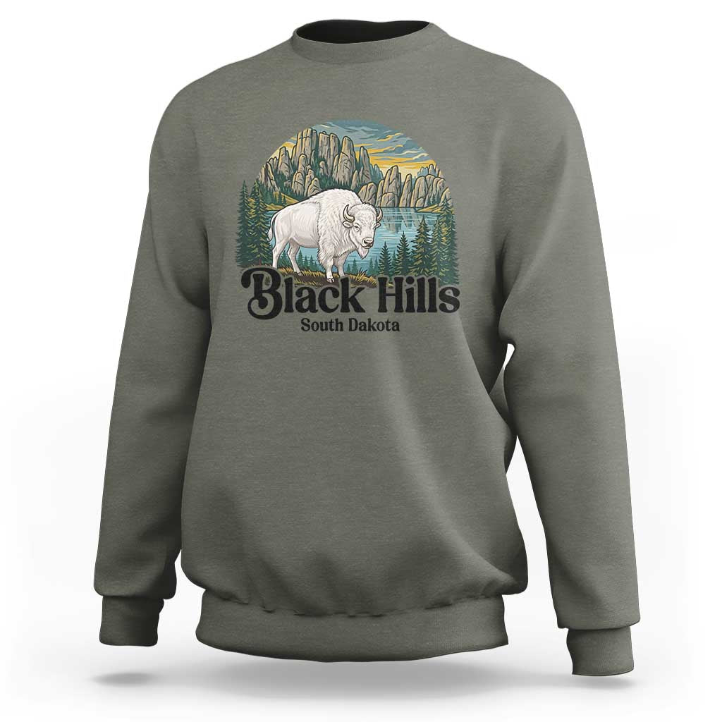 Black Hills South Dakota White Buffalo Sweatshirt State Pride Gift