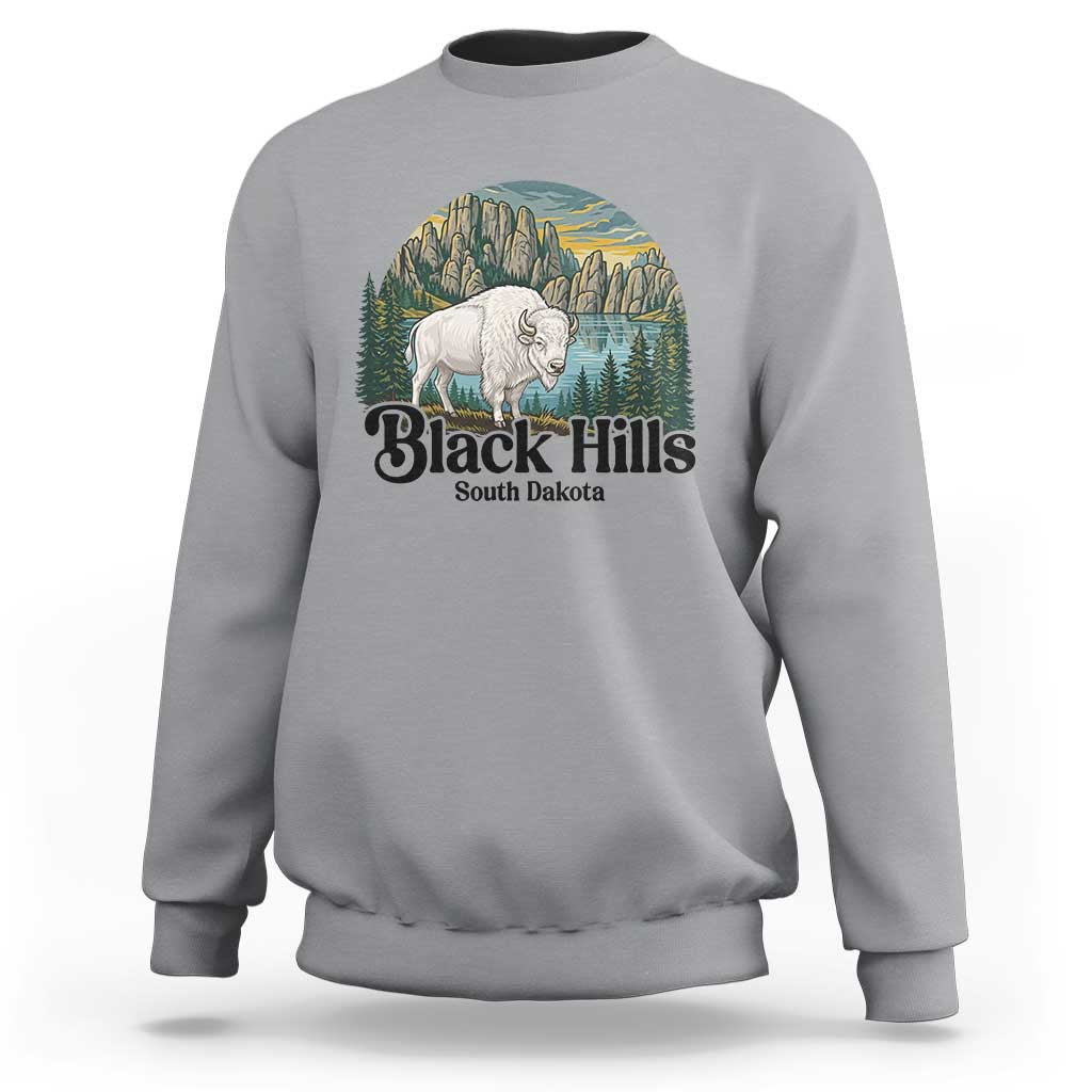 Black Hills South Dakota White Buffalo Sweatshirt State Pride Gift