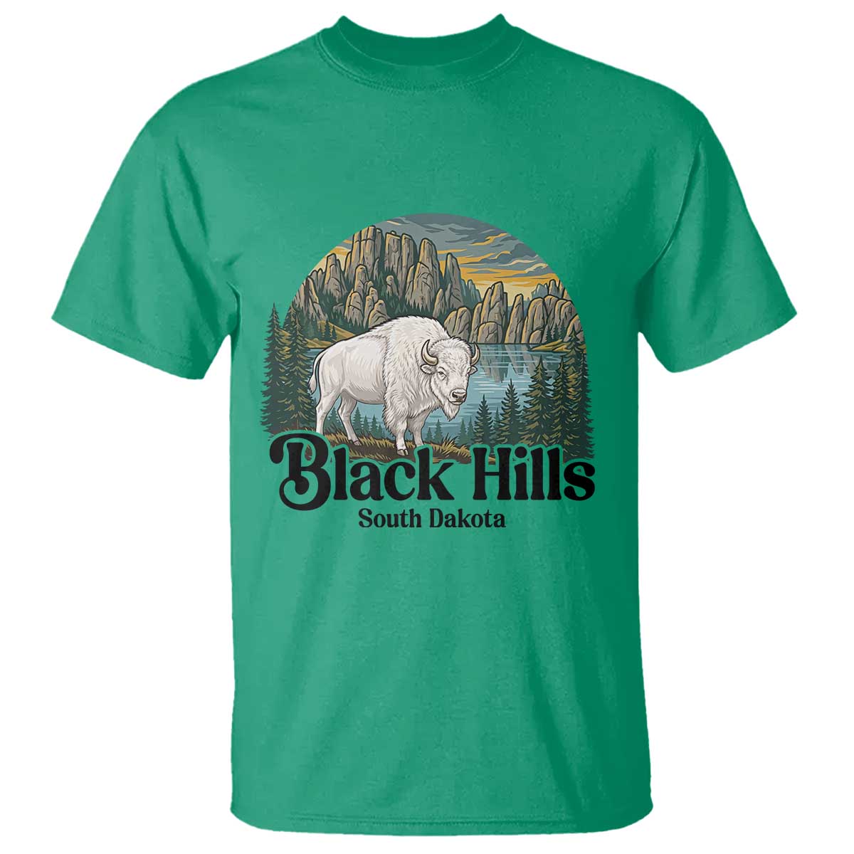 Black Hills South Dakota White Buffalo T Shirt State Pride Gift