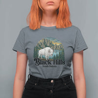 Black Hills South Dakota White Buffalo T Shirt For Women State Pride Gift