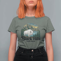 Black Hills South Dakota White Buffalo T Shirt For Women State Pride Gift