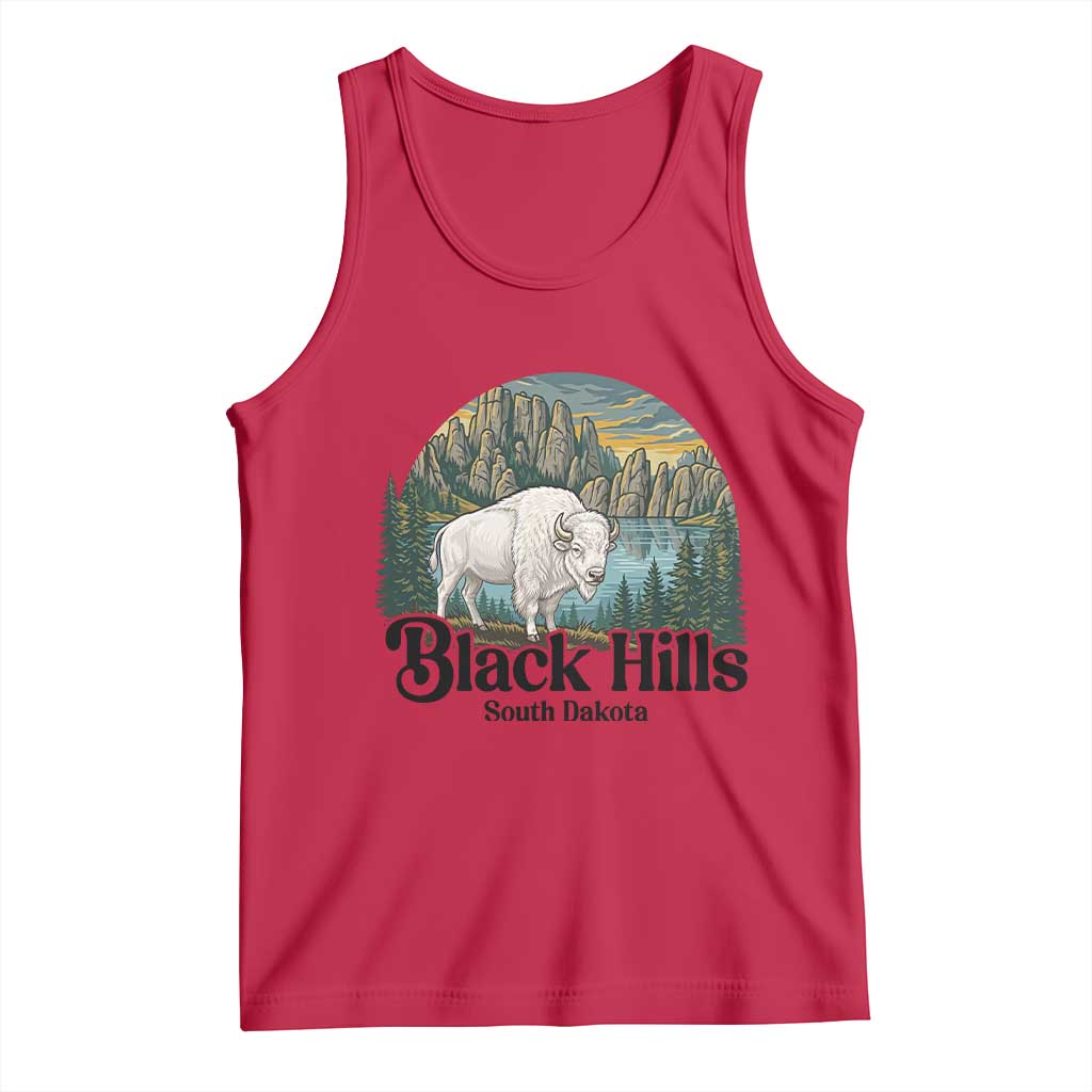 Black Hills South Dakota White Buffalo Tank Top State Pride Gift