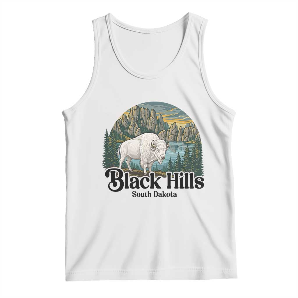 Black Hills South Dakota White Buffalo Tank Top State Pride Gift
