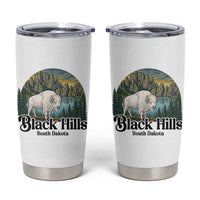 Black Hills South Dakota White Buffalo Tumbler Cup State Pride Gift