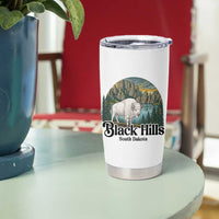 Black Hills South Dakota White Buffalo Tumbler Cup State Pride Gift