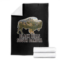 Black Hills South Dakota Bison Throw Blanket State Pride Gift