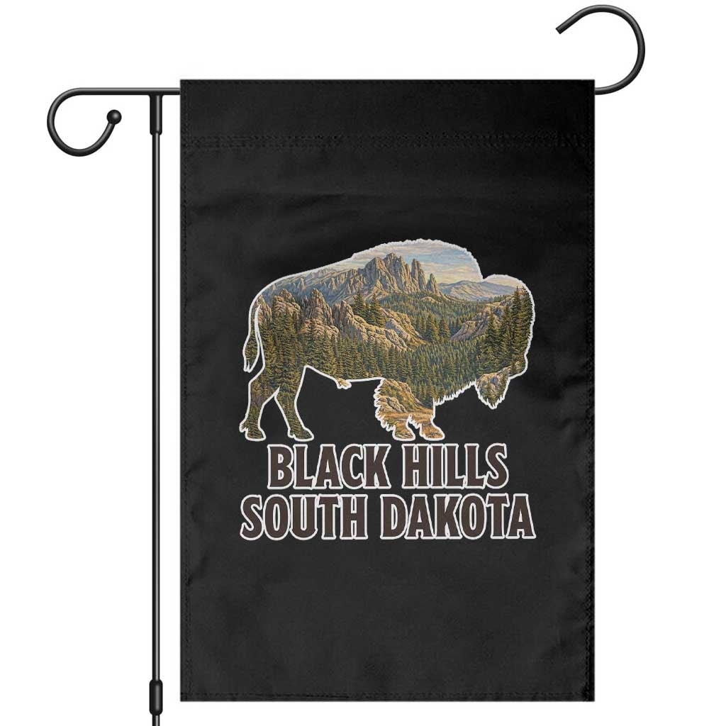 Black Hills South Dakota Bison Garden Flag State Pride Gift