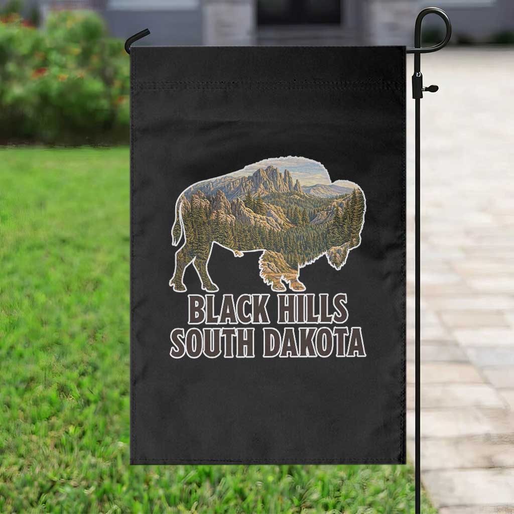 Black Hills South Dakota Bison Garden Flag State Pride Gift