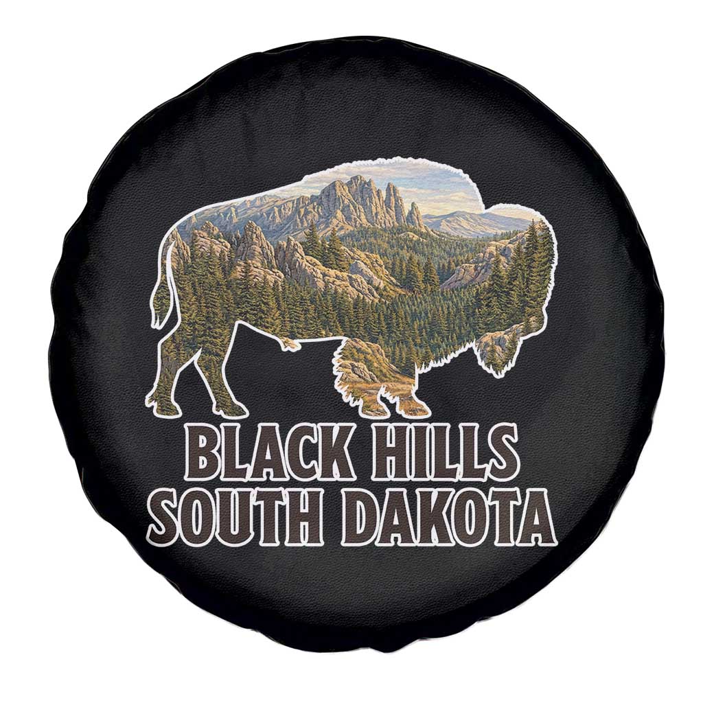 Black Hills South Dakota Bison Spare Tire Cover State Pride Gift