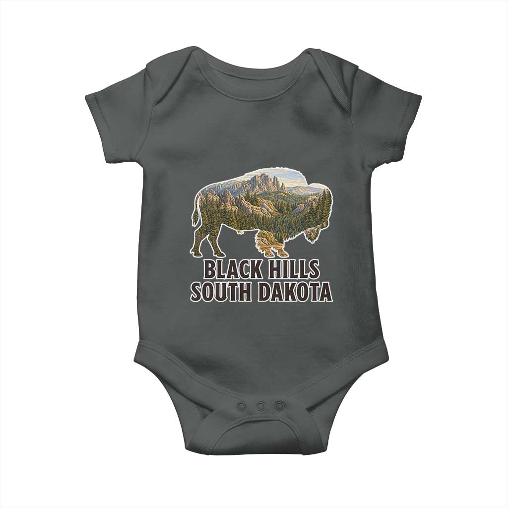 Black Hills South Dakota Bison Baby Onesie State Pride Gift