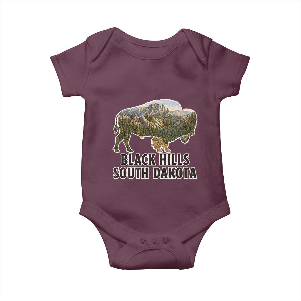 Black Hills South Dakota Bison Baby Onesie State Pride Gift
