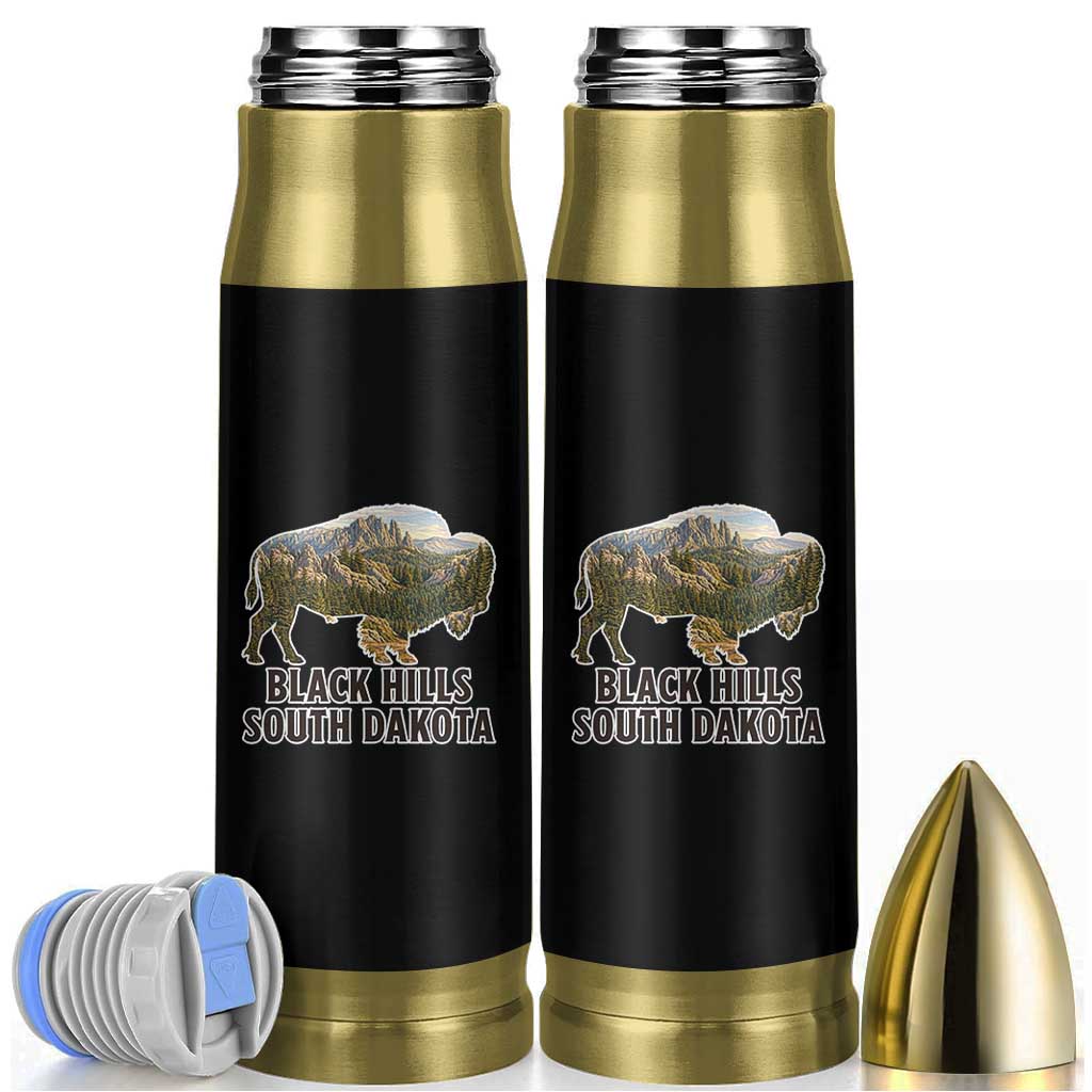 Black Hills South Dakota Bison Bullet Tumbler State Pride Gift