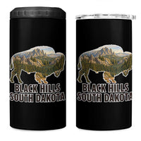 Black Hills South Dakota Bison 4 in 1 Can Cooler Tumbler State Pride Gift