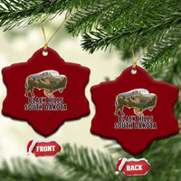 Black Hills South Dakota Bison Ceramic Ornament State Pride Gift