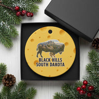 Black Hills South Dakota Bison Ceramic Ornament State Pride Gift
