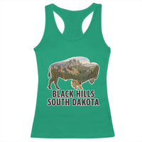 Black Hills South Dakota Bison Racerback Tank Top State Pride Gift