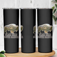 Black Hills South Dakota Bison Skinny Tumbler State Pride Gift