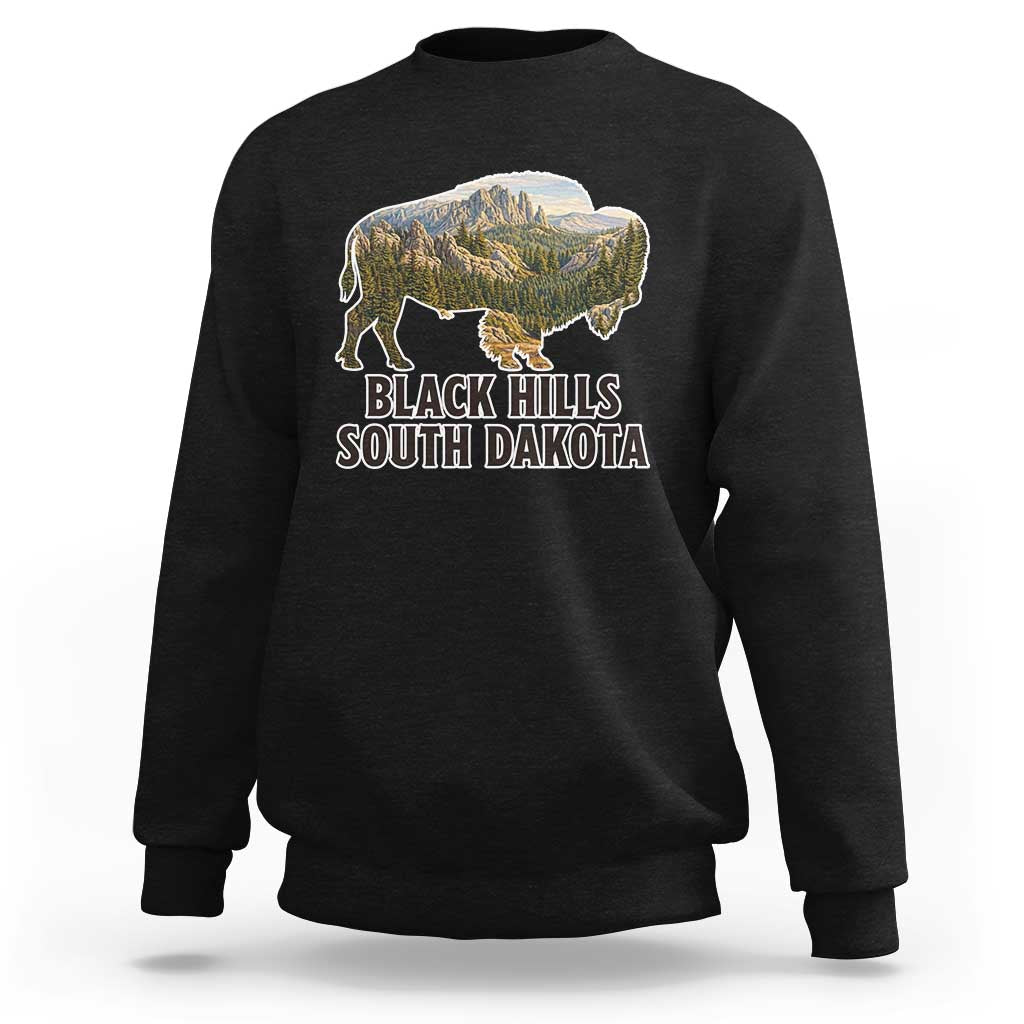 Black Hills South Dakota Bison Sweatshirt State Pride Gift