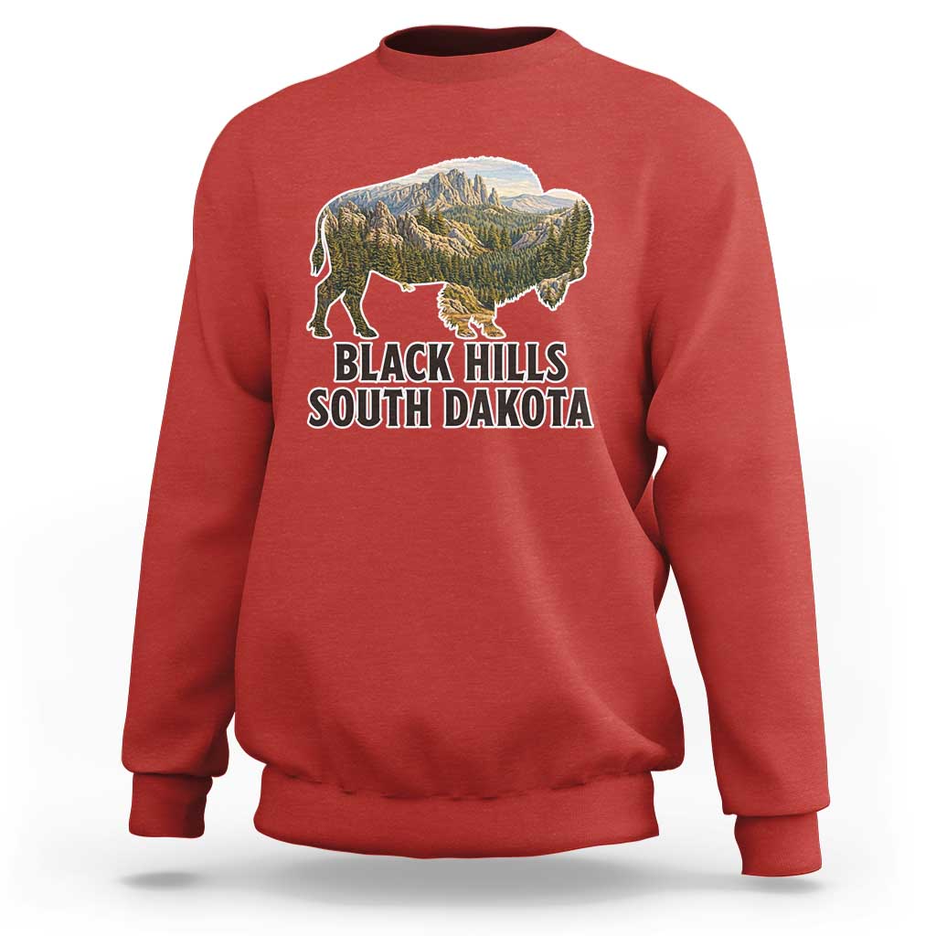 Black Hills South Dakota Bison Sweatshirt State Pride Gift