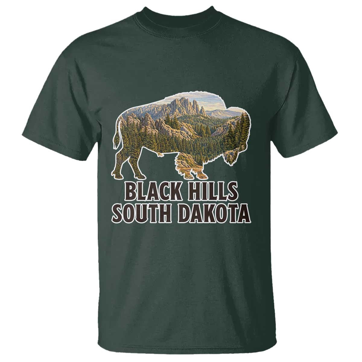 Black Hills South Dakota Bison T Shirt State Pride Gift