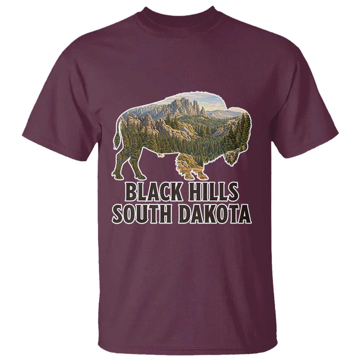 Black Hills South Dakota Bison T Shirt State Pride Gift
