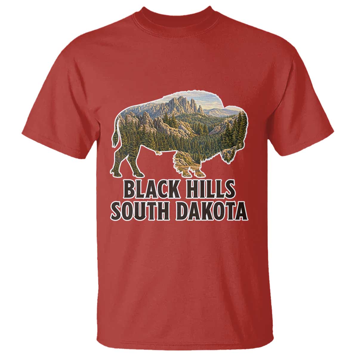 Black Hills South Dakota Bison T Shirt State Pride Gift