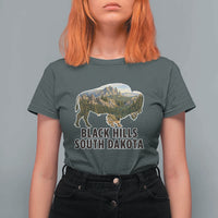 Black Hills South Dakota Bison T Shirt For Women State Pride Gift