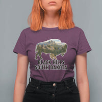 Black Hills South Dakota Bison T Shirt For Women State Pride Gift