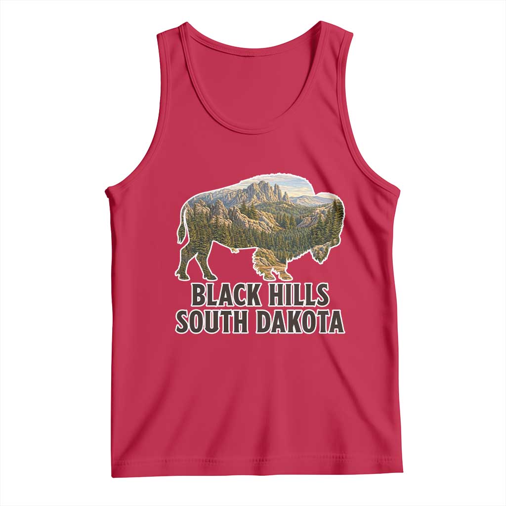 Black Hills South Dakota Bison Tank Top State Pride Gift