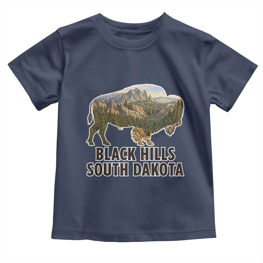 Black Hills South Dakota Bison Toddler T Shirt State Pride Gift