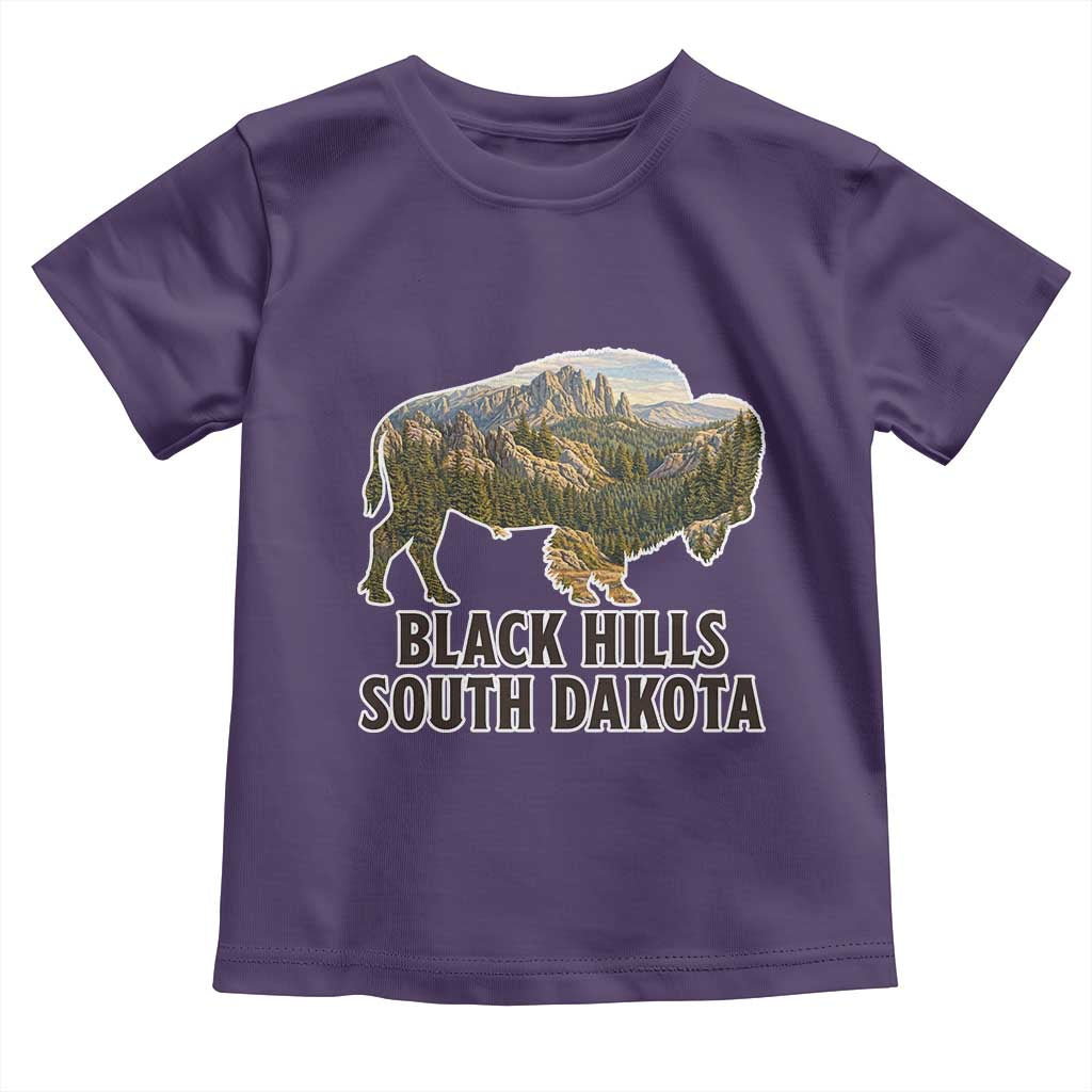 Black Hills South Dakota Bison Toddler T Shirt State Pride Gift