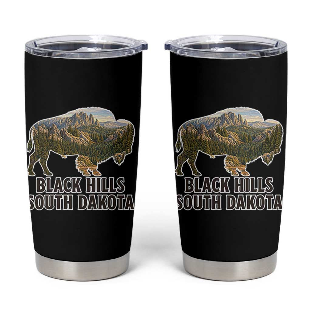 Black Hills South Dakota Bison Tumbler Cup State Pride Gift