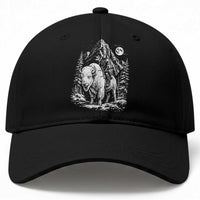 Vintage Native American Bison Rider Baseball Cap Indigenous Warrior Graphic
