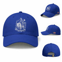 Vintage Native American Bison Rider Baseball Cap Indigenous Warrior Graphic